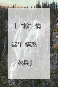 “粽”情端午 情系老兵