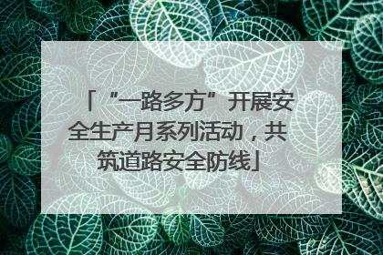 “一路多方”开展安全生产月系列活动，共筑道路安全防线