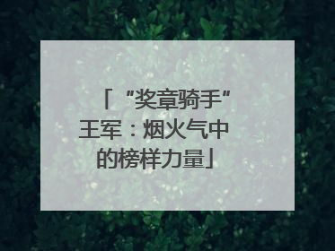 “奖章骑手”王军：烟火气中的榜样力量