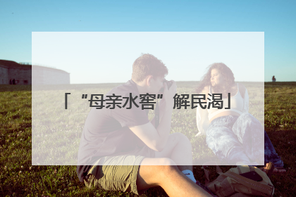“母亲水窖”解民渴