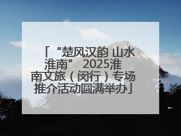 “楚风汉韵 山水淮南” 2025淮南文旅（闵行）专场推介活动圆满举办