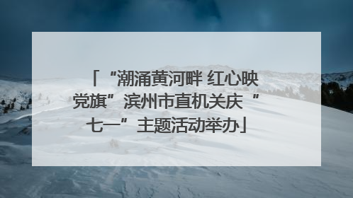 “潮涌黄河畔 红心映党旗”滨州市直机关庆“七一”主题活动举办