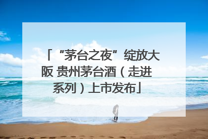 “茅台之夜”绽放大阪 贵州茅台酒（走进系列）上市发布