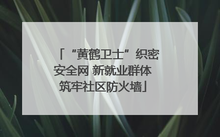 “黄鹤卫士”织密安全网 新就业群体筑牢社区防火墙