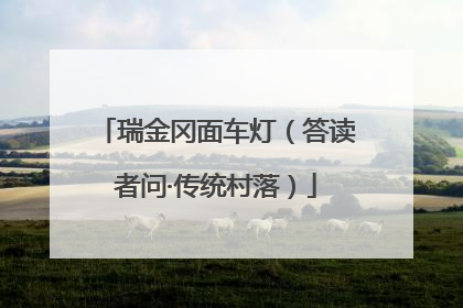 瑞金冈面车灯（答读者问·传统村落）