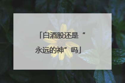 白酒股还是“永远的神”吗