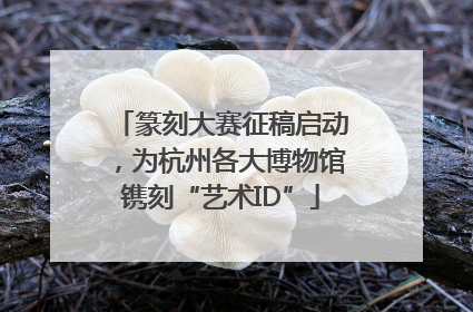 篆刻大赛征稿启动，为杭州各大博物馆镌刻“艺术ID”