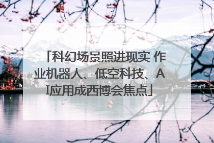 科幻场景照进现实 作业机器人、低空科技、AI应用成西博会焦点