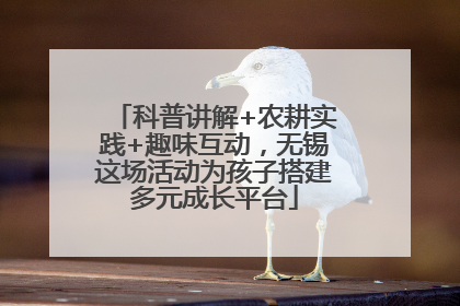 科普讲解+农耕实践+趣味互动，无锡这场活动为孩子搭建多元成长平台