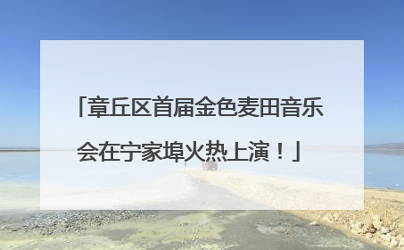 章丘区首届金色麦田音乐会在宁家埠火热上演！