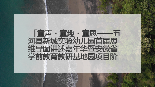 童声・童趣・童思——五河县新城实验幼儿园首届思维导图讲述嘉年华暨安徽省学前教育教研基地园项目阶段性成果展示活动