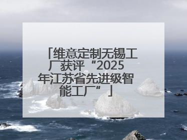 维意定制无锡工厂获评“2025年江苏省先进级智能工厂”