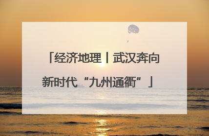 经济地理丨武汉奔向新时代“九州通衢”