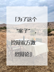 为了这个“案子”，控辩双方激烈辩论
