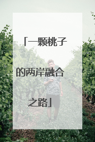 一颗桃子的两岸融合之路
