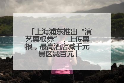 上海浦东推出“演艺票根券”，上传票根，最高酒店减千元景区减百元