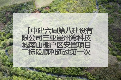 中建六局第八建设有限公司三亚崖州湾科技城南山棚户区安置项目二标段顺利通过第一次主体结构验收