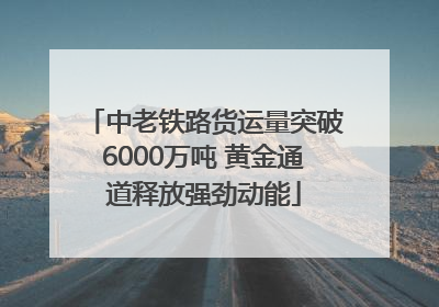 中老铁路货运量突破6000万吨 黄金通道释放强劲动能