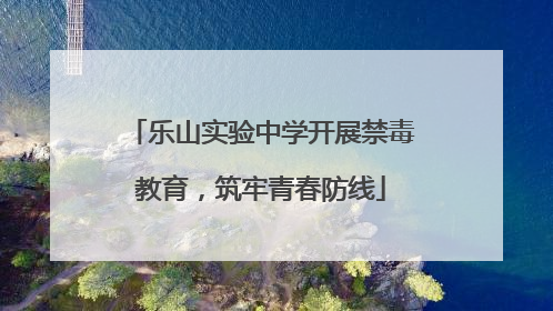 乐山实验中学开展禁毒教育，筑牢青春防线
