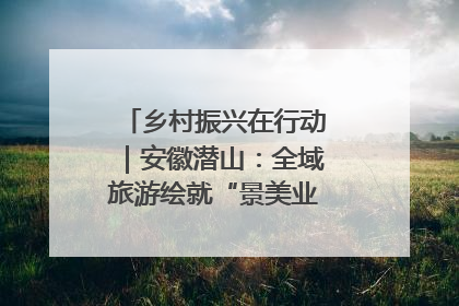 乡村振兴在行动｜安徽潜山：全域旅游绘就“景美业兴民富”新画卷