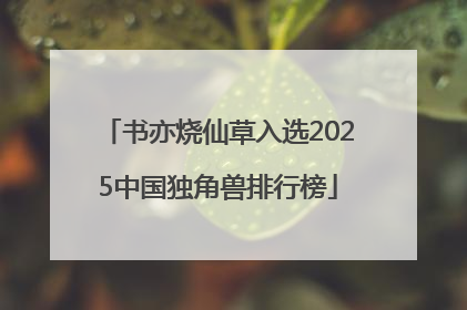 书亦烧仙草入选2025中国独角兽排行榜