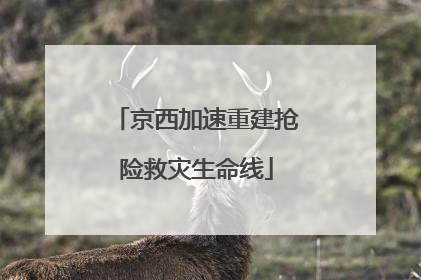 京西加速重建抢险救灾生命线