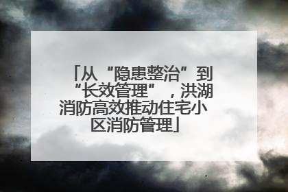 从“隐患整治”到“长效管理”，洪湖消防高效推动住宅小区消防管理