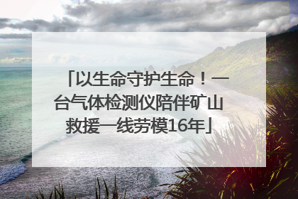 以生命守护生命！一台气体检测仪陪伴矿山救援一线劳模16年