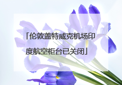 伦敦盖特威克机场印度航空柜台已关闭