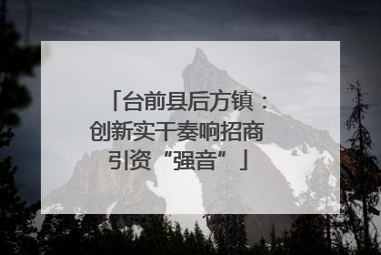 台前县后方镇：创新实干奏响招商引资“强音”