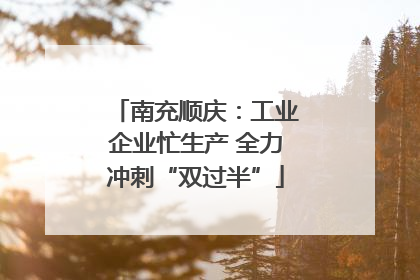 南充顺庆：工业企业忙生产 全力冲刺“双过半”