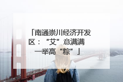 南通崇川经济开发区：“艾”意满满 一举高“粽”