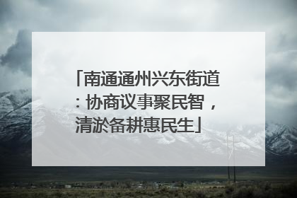 南通通州兴东街道：协商议事聚民智，清淤备耕惠民生
