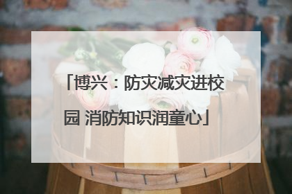 博兴：防灾减灾进校园 消防知识润童心