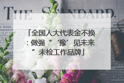 全国人大代表金不换：做强“‘豫’见未来”未检工作品牌