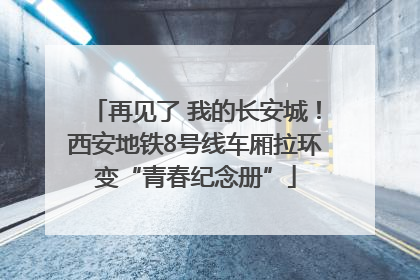 再见了 我的长安城！西安地铁8号线车厢拉环变“青春纪念册”