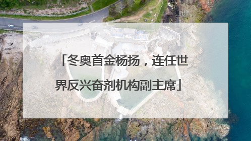 冬奥首金杨扬，连任世界反兴奋剂机构副主席