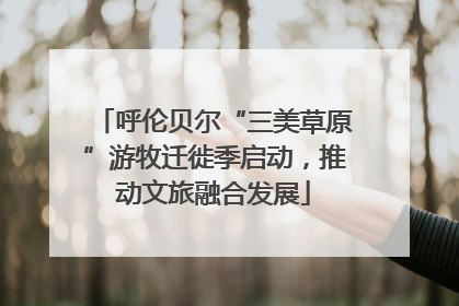 呼伦贝尔“三美草原”游牧迁徙季启动，推动文旅融合发展