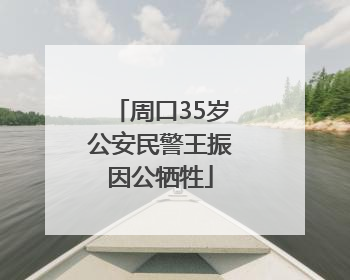 周口35岁公安民警王振因公牺牲