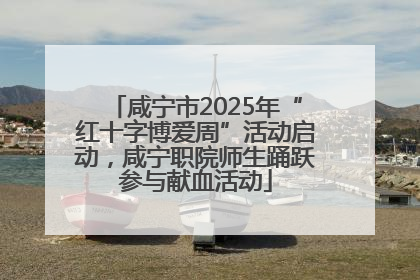 咸宁市2025年“红十字博爱周”活动启动，咸宁职院师生踊跃参与献血活动