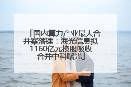 国内算力产业最大合并案落锤：海光信息拟1160亿元换股吸收合并中科曙光