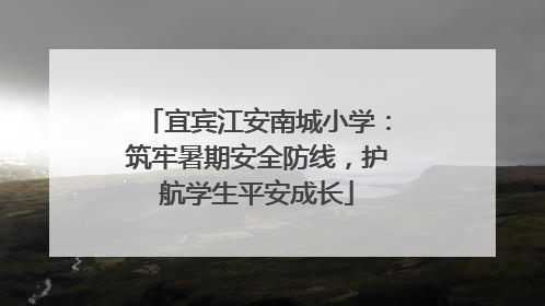 宜宾江安南城小学：筑牢暑期安全防线，护航学生平安成长