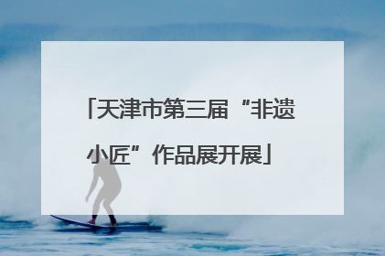 天津市第三届“非遗小匠”作品展开展