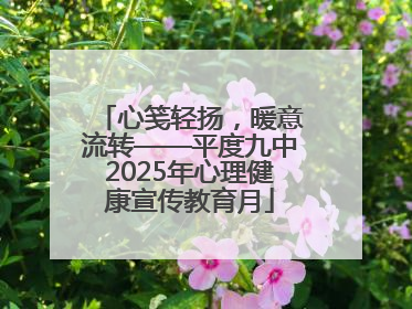 心笺轻扬，暖意流转——平度九中2025年心理健康宣传教育月