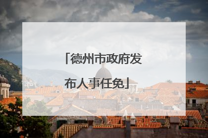 德州市政府发布人事任免