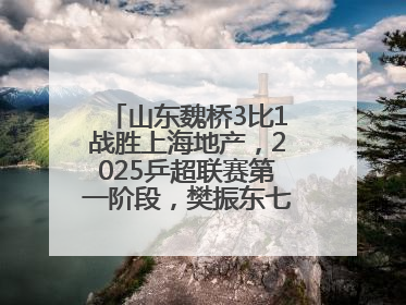 山东魏桥3比1战胜上海地产，2025乒超联赛第一阶段，樊振东七战七胜收官
