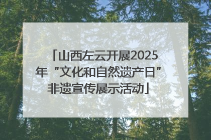 山西左云开展2025年“文化和自然遗产日”非遗宣传展示活动