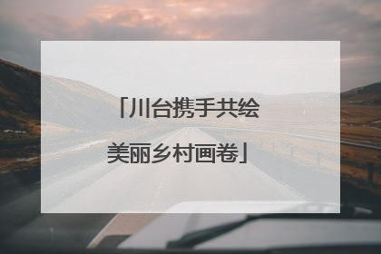川台携手共绘美丽乡村画卷