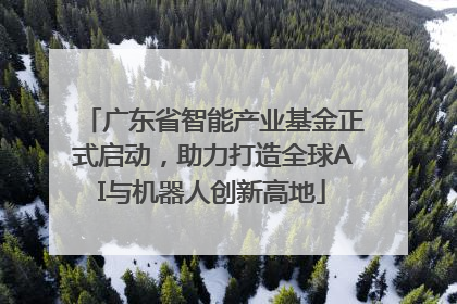 广东省智能产业基金正式启动，助力打造全球AI与机器人创新高地