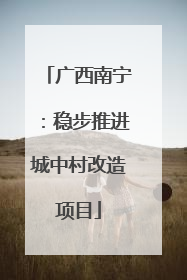广西南宁：稳步推进城中村改造项目